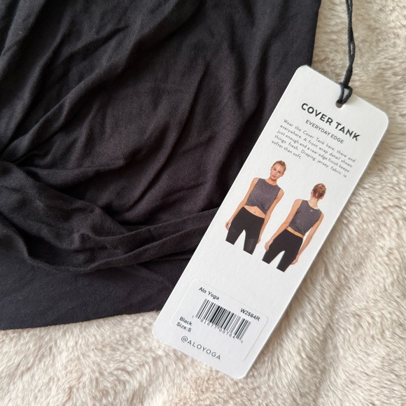 NWT ALO Yoga Cover Tank Black Size S - Picture 6 of 9